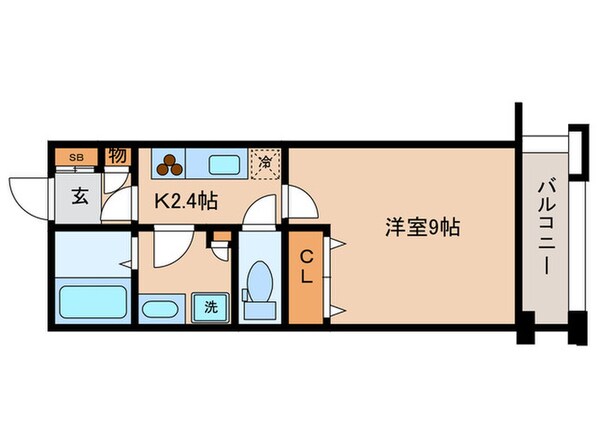 パインフィ－ルド洛東の物件間取画像